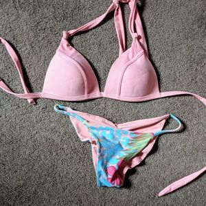 Sexy peach bikini